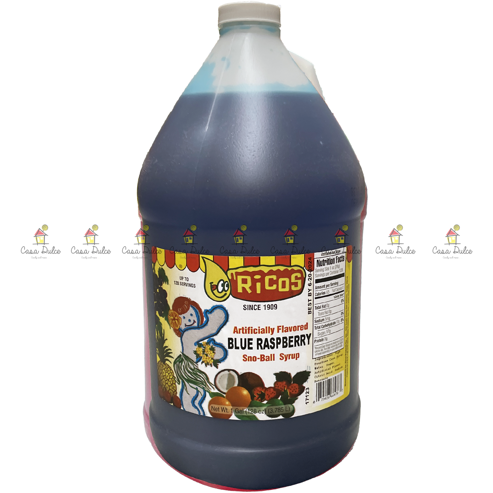 Ricos - Syrup Raspberry 4/1Gal | Casa Dulce