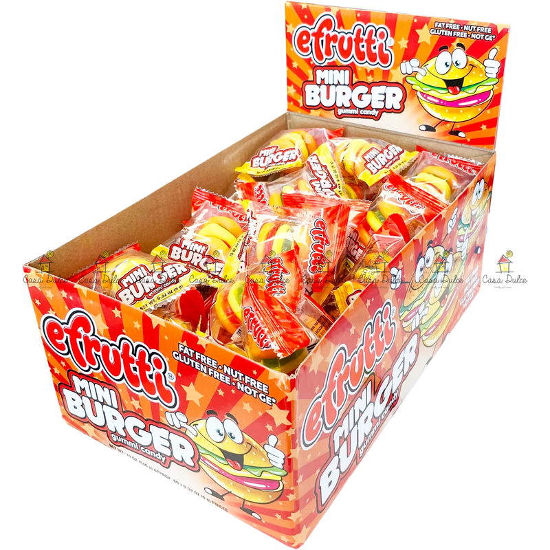 Efrutti Mini Gummi Burger 60ct