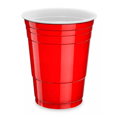 REYMA - Vaso Polipro oz. 16EU ROJO 25pc