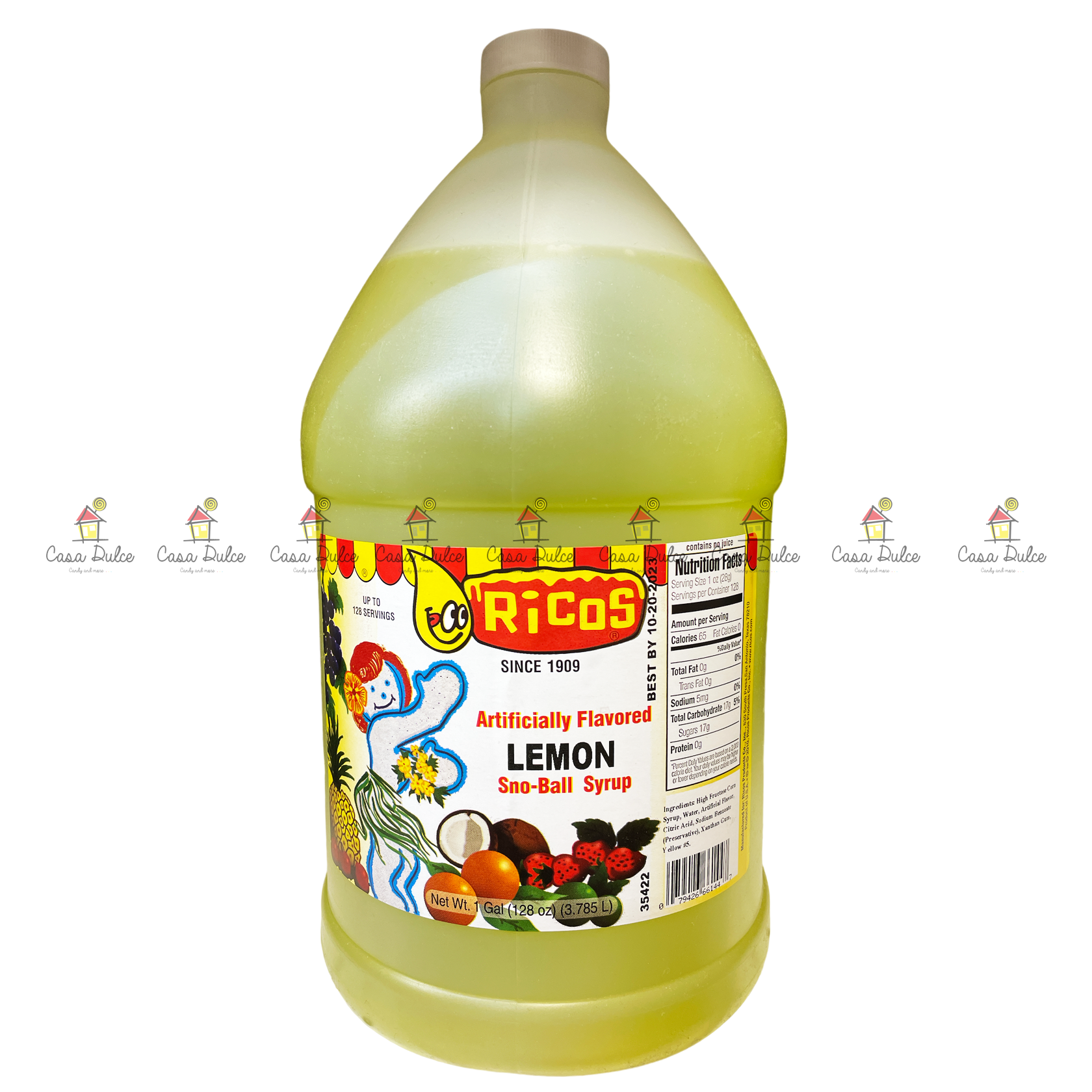 Ricos - Syrup Lemon 4/1Gal | Casa Dulce