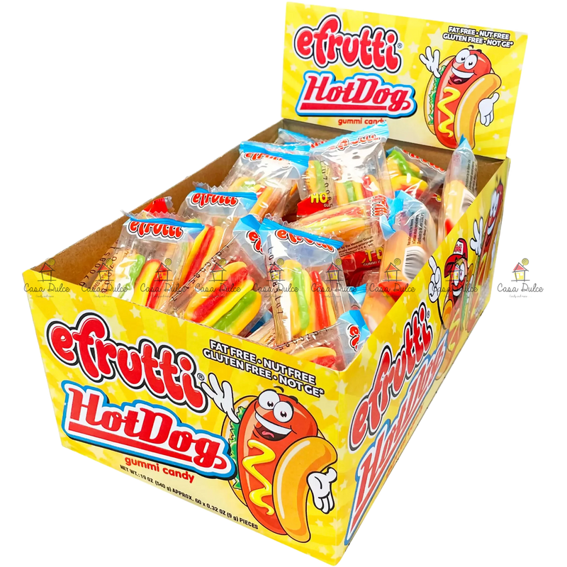 Efrutti - Gummi Hot Dog 8/60ct