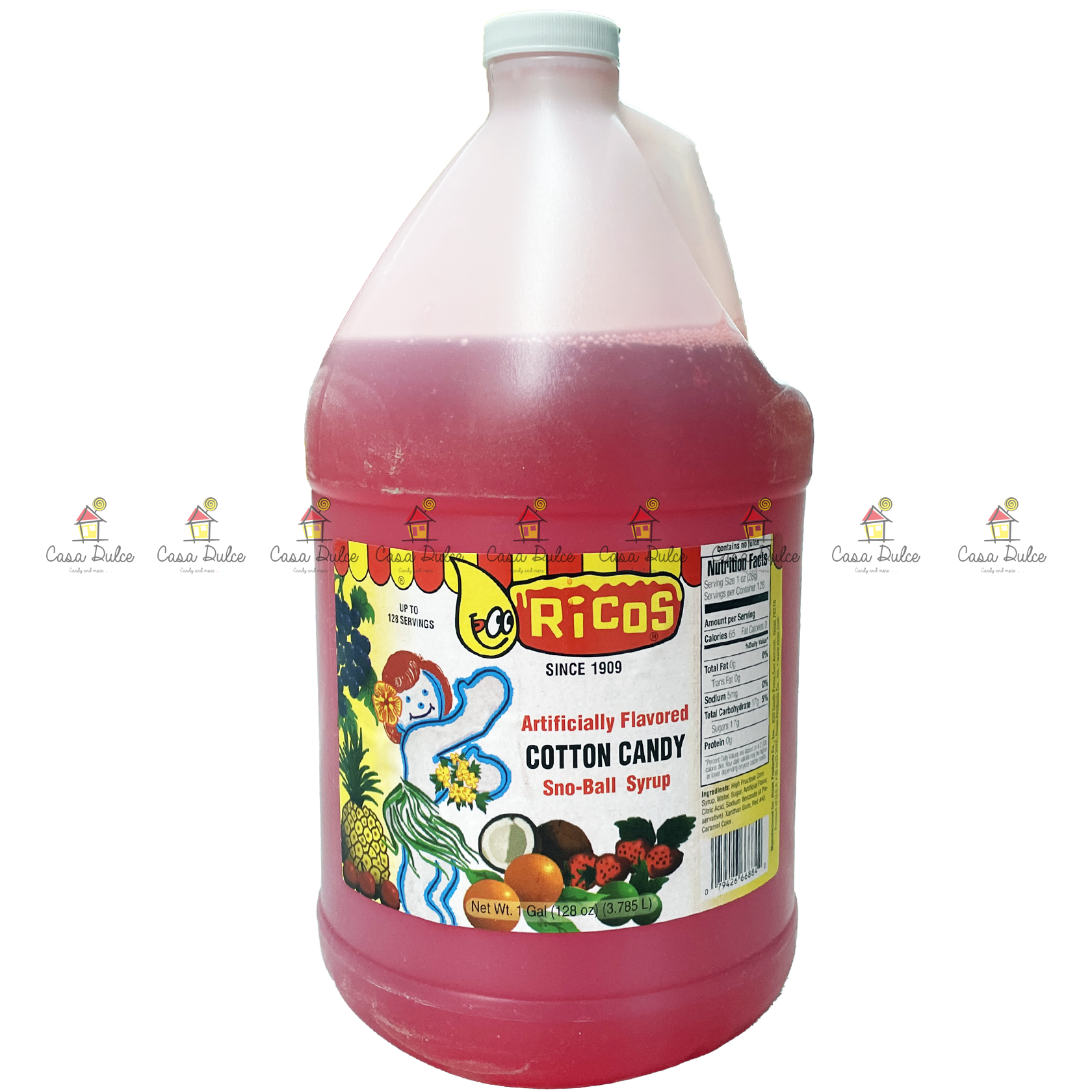 Ricos - Syrup Cotton Candy 1/4Gal | Casa Dulce