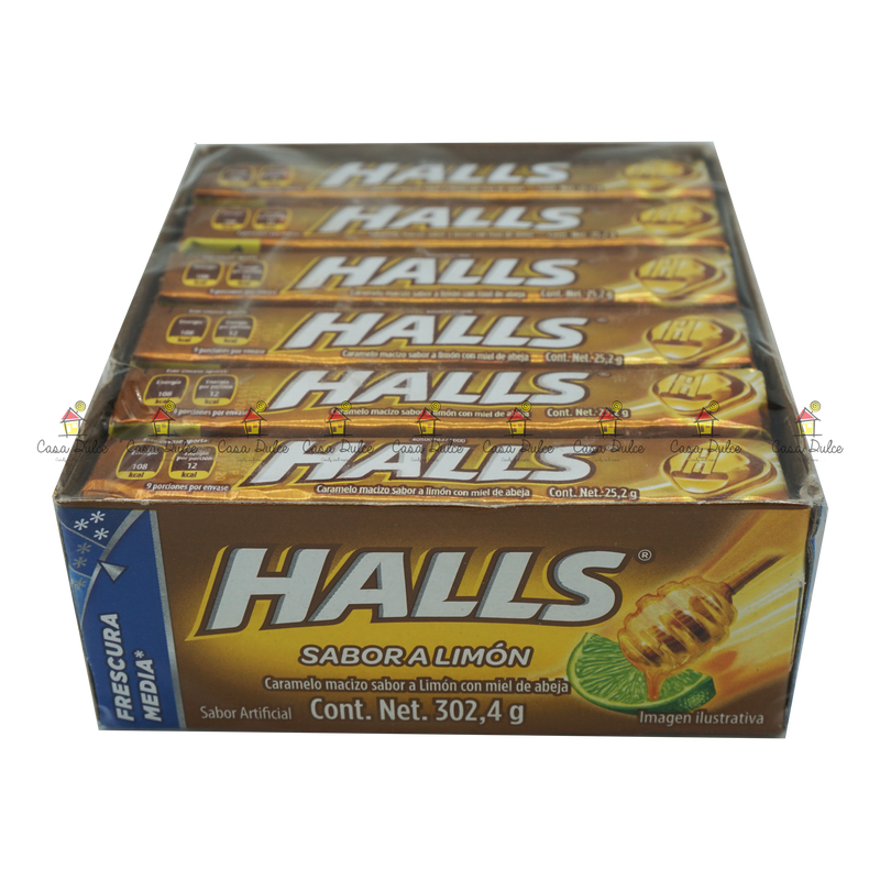 Caramelos Halls Stani Miel Sabor Limon X 12 U