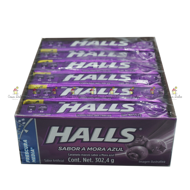 Adams - Halls Mora Azul 12ct