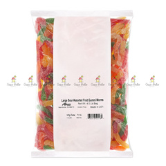 L Sour Assorted Fruit Gummi Wor